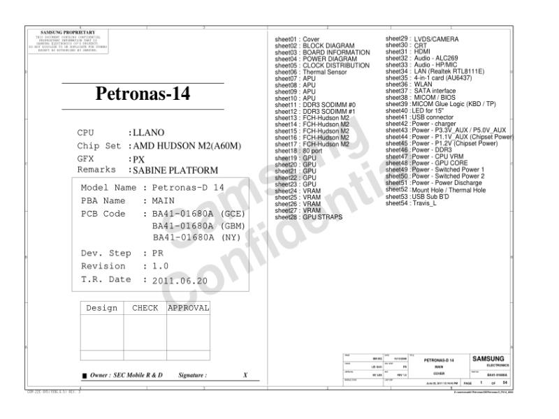 三星  Samsung PETRONAS-14DE PR 0620电路图