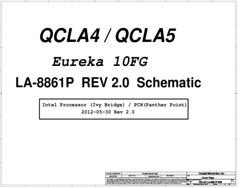 三星  Samsung QCLA4&QCLA5 DIS LA8861PR20 MP20电路图