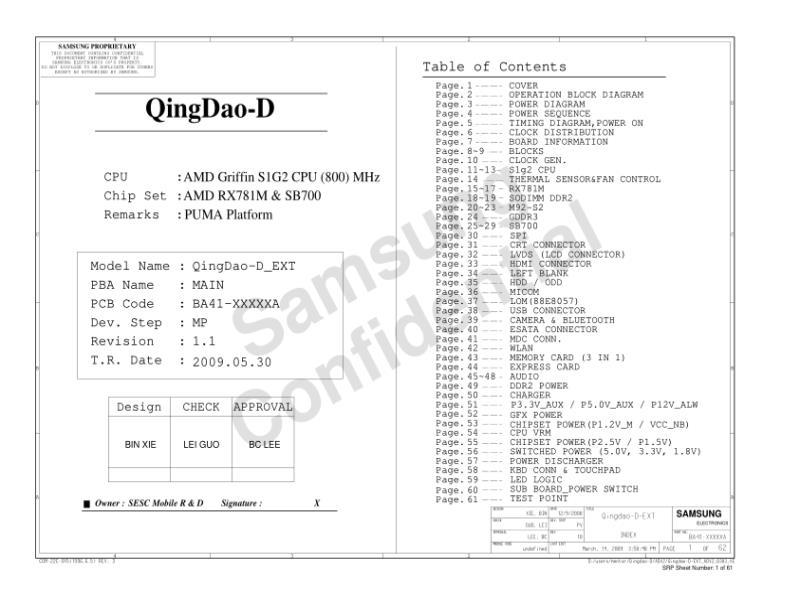 三星  Samsung QINGDAO-D MP1.1 0530 GB电路图