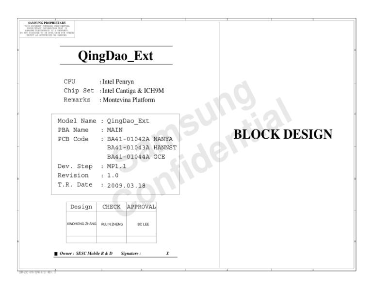 三星  Samsung QINGDAO EXT R470,R468 MP1.1电路图