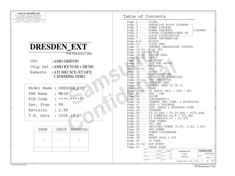 三星  Samsung R455E DRESDEN-EXT PR 1007电路图