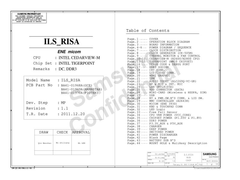 三星  Samsung RISA MP1.1 0306电路图