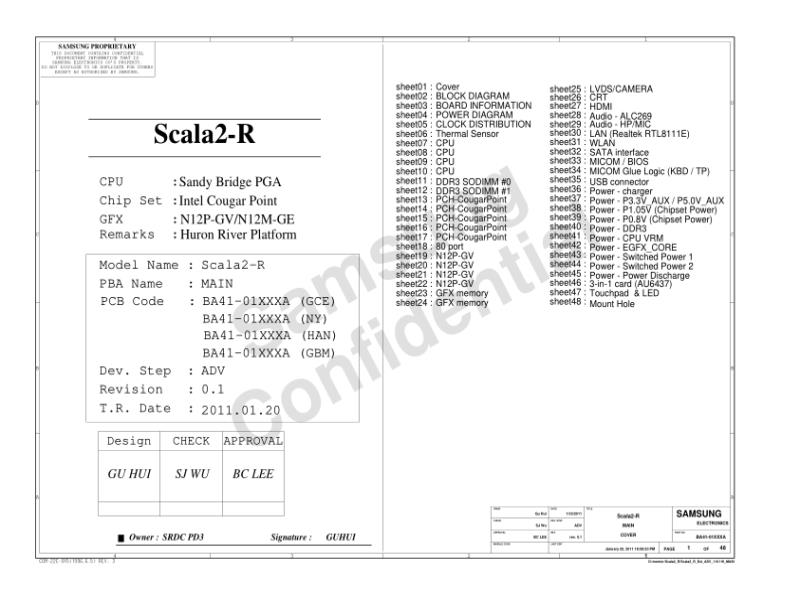三星  Samsung SCALA2-R PR 09电路图