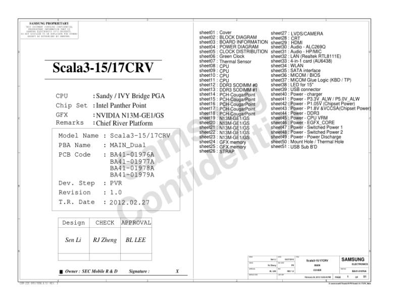 三星  Samsung SCALA3-15-17R PR 0225-2电路图