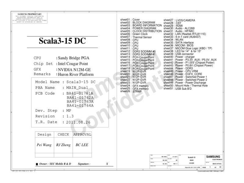 三星  Samsung SCALA3-15 MP1.4电路图