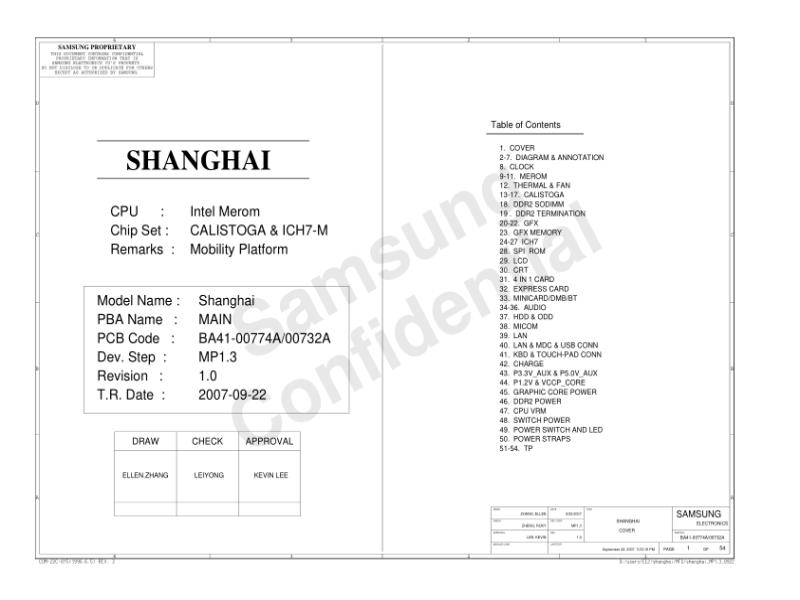 三星  Samsung SHANGHAI MP1.3电路图