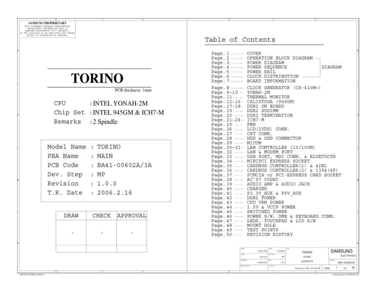 三星  Samsung TORINO Q35电路图