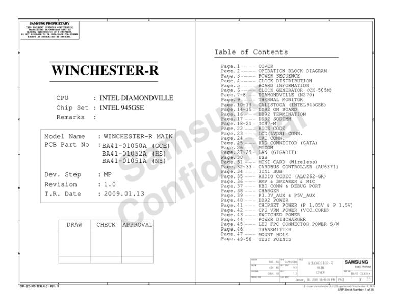 三星  Samsung WINCHESTER-R MP 0113电路图