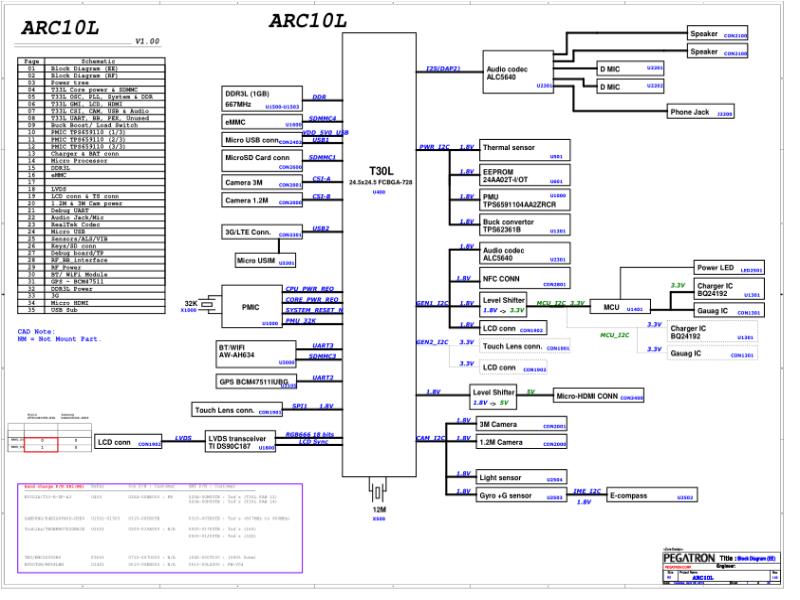 华硕  ASUS ARC10L DQM 20130409 1700 WIFI电路图