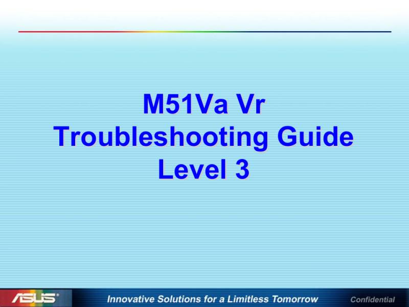 华硕  Asus M51Va Vr 维修指南