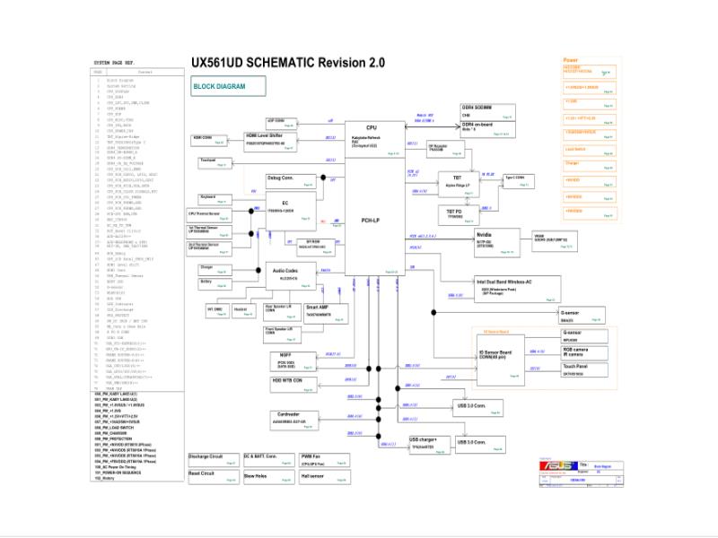 华硕  Asus UX561UD 2.0 Kabylake电路图