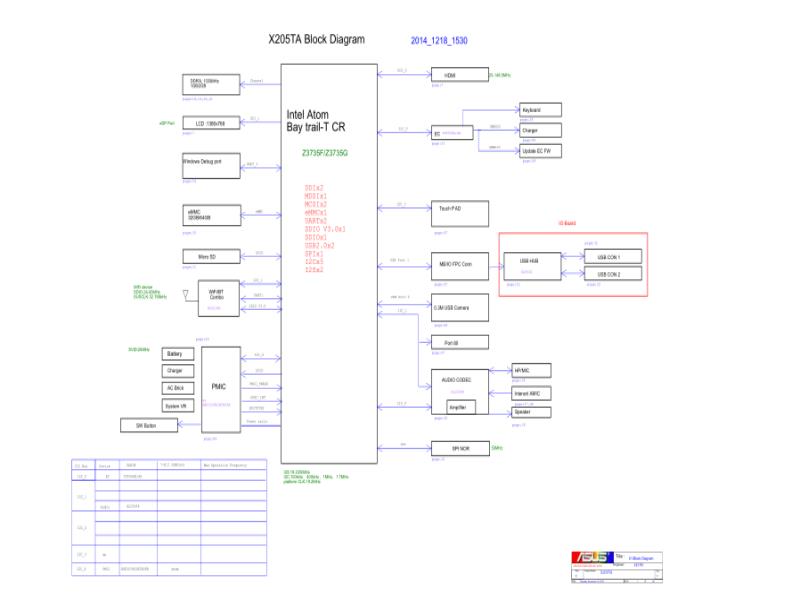 华硕  Asus X205TA 2.1 Bay trail-T电路图