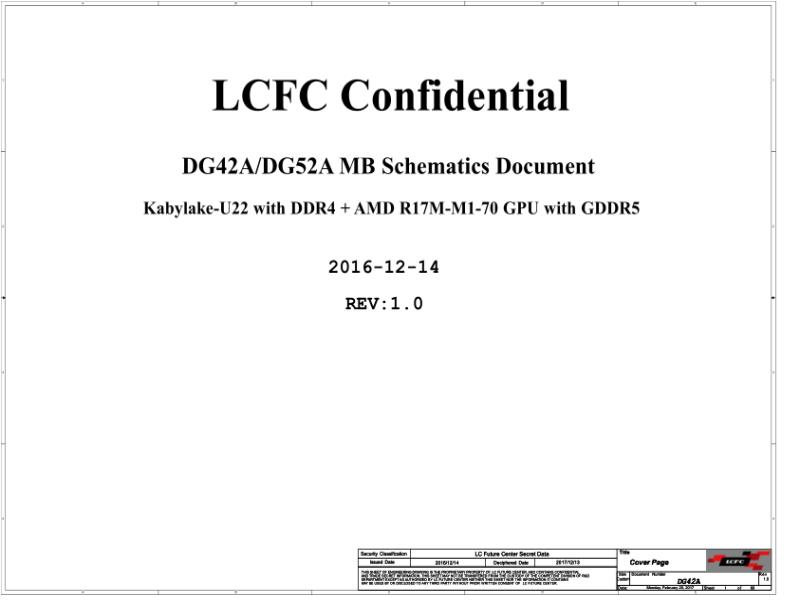 联想  Lenovo 330-17IKB&17IKBR 330-IKB I+A MB NON-OPTANE V10 NMB242 SCH电路原理图