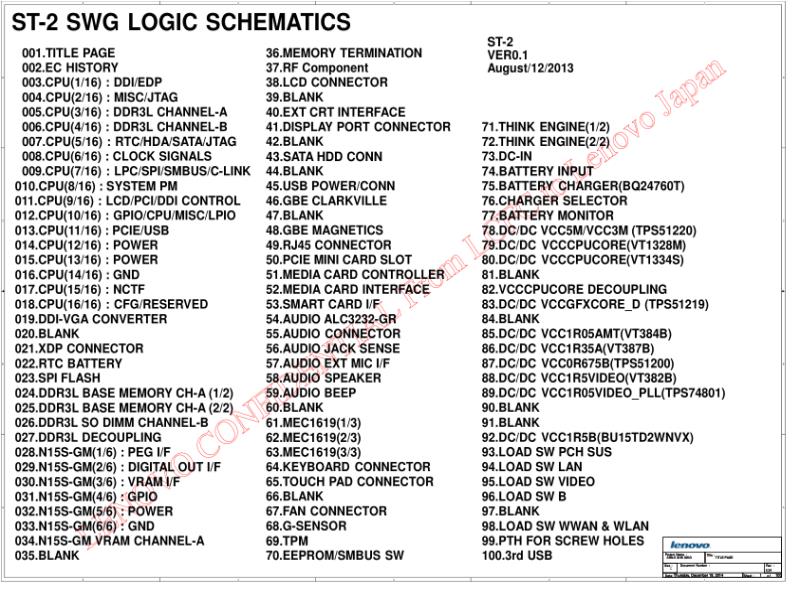 联想  Lenovo T450S sting2swgsvt-service SCH电路原理图
