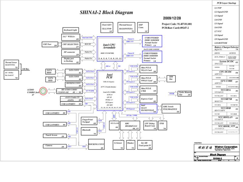 联想  Lenovo X100 Wistron Shinai-2 SCH电路原理图
