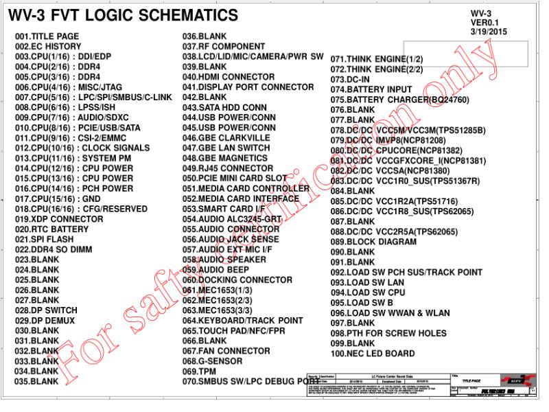 联想  Lenovo X260 NMA531R10-wv3svt SCH电路原理图