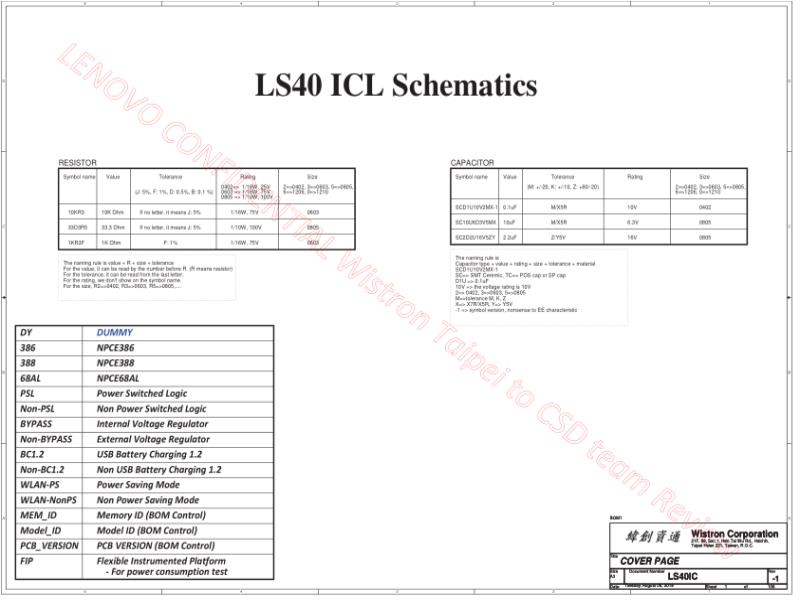 联想  Lenovo YOGAS940IIL LS40 ICL 18777 1 SVT MB 20190806 1645 CSD team SCH电路原理图