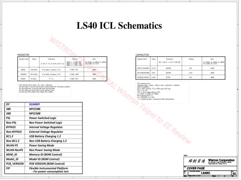 联想  Lenovo YOGAS940IIL LS40 ICL 18777 SC SIT MB 20190614 1750 EE SCH电路原理图