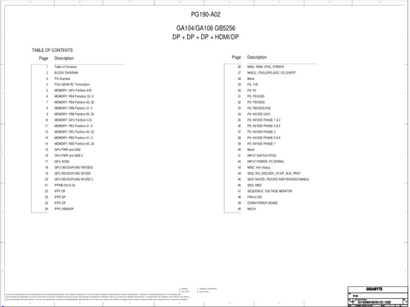 技嘉 显卡  Gigabyte Vision RTX 3060 GV N3060VISION OC 12GD PG190 A02 REV 1
